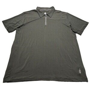 Men's Club Ride 1/4 Zip Short Sleeve Polo Shirts Size XL Grey